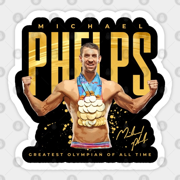 Michael Phelps Sticker by Juantamad